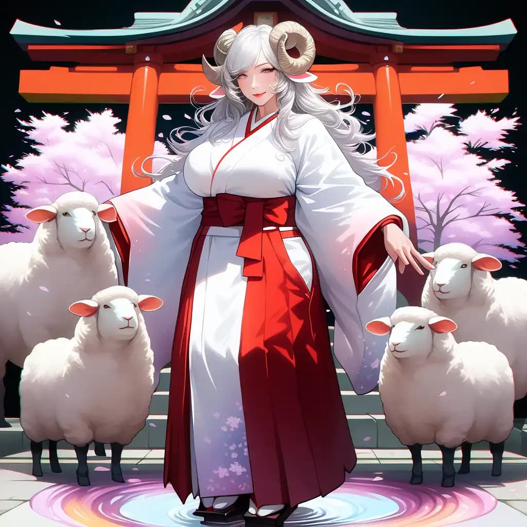 あなた様😣✨
皆で協力して魔物を退けられましたね😊👌
「そうだね😃
おヨウも眷属たちもご苦労さま😊」
「そういえば😅
おヨウの袴、変化してるね😓」
これ多分魔力のせいだと思います😅💦
あなた様と一緒に魔力を出して戦って戴けたので😊
魔力が変化したのだと思いますよ😉👇
「そんな事もあるんだね😲」

#狐の窓 #羊娘 #巫女 #眷属 #魔力溜まり